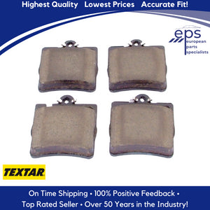 98-11 Mercedes C CLK E SLK Rear Brake Pad Set Textar Ceramic ePad 003 420 52 20