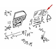 Load image into Gallery viewer, New Left Rear Door Fixed Clear Window Mercedes 108 109 250 280 300 108 735 01 09

