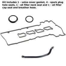 Load image into Gallery viewer, Complete Valve Cover Gasket Seal Kit with Breather Hose 2003-05 Mercedes C 230
