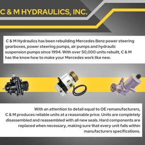 Secondary Air Injection Smog AIR Pump 1990-92 Mercedes 500SL C & M Hydraulics