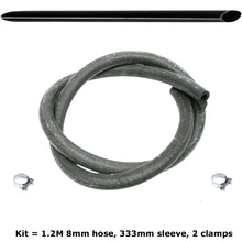 Load image into Gallery viewer, Radiator Overflow Tank Breather Hose Kit with Sleeve and Clamps 1973-91 Mercedes
