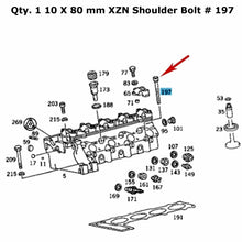 Load image into Gallery viewer, Cylinder Head Stretch Bolt M10 X 80mm XZN Shoulder Bolt 1984-95 Mercedes Diesel
