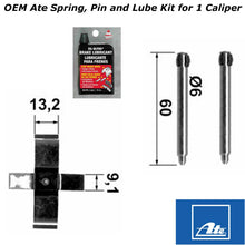 Load image into Gallery viewer, Ate Rear Brake Caliper Slide Pin Anti Rattle Spring &amp; Lube Kit 1990-98 Mercedes
