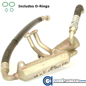 A/C Suction Manifold Hose + Fuel Cooling 1987-93 Mercedes 190E 2.6 ACM Germany