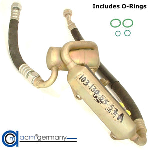 A/C Suction Manifold Hose + Fuel Cooling 1987-93 Mercedes 190E 2.6 ACM Germany