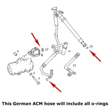 Load image into Gallery viewer, 1987-93 Mercedes 190E 2.6 A/C Suction Manifold Hose + Fuel Cooling ACM Germany
