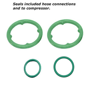 1987-93 Mercedes 190E 2.6 A/C Suction Manifold Hose + Fuel Cooling ACM Germany