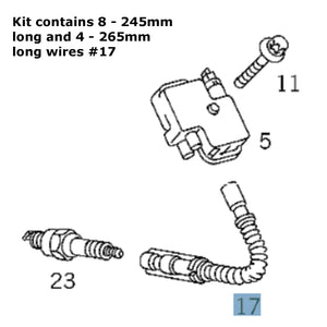 German Spark Plug 12 Wire Set 98-05 M112 V6 C CLK E S SLK 240 280 32 320 350