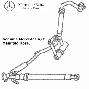 A/C Air Conditioning Manifold Suction Hose Pipe Assembly 1987 Mercedes 300 D TD