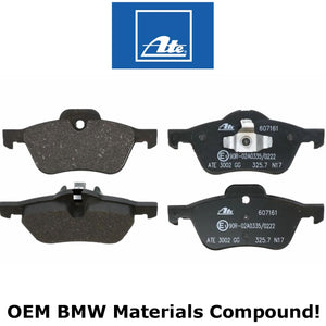 Front Brake Pad Set Select 2002-06 Mini Cooper 34 11 6 770 332 Ate OEM Compound