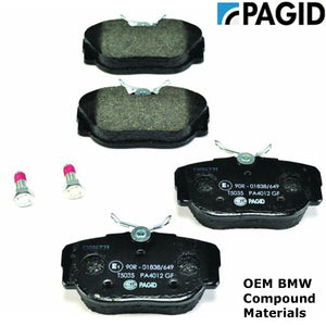 Front Brake Pad Set Select 84-93 BMW 318 325 i is e es iX Pagid 34 11 1 162 481