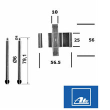 Load image into Gallery viewer, 94-09 Mercedes W 129 140 170 203 209 210 Rear Brake Caliper Slide Pin Spring Kit
