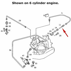 Fuel Injector Bosch 1976-93 Mercedes 190 260 280 300 380 450 500 000 078 56 23