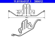 Load image into Gallery viewer, 2004-16 BMW 1 3 5 X Z Front Brake Caliper Pad Anti Rattle Return Spring OEM Ate
