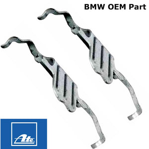 2004-16 BMW 1 3 5 X Z Front Brake Caliper Pad Anti Rattle Return Springs OEM Ate