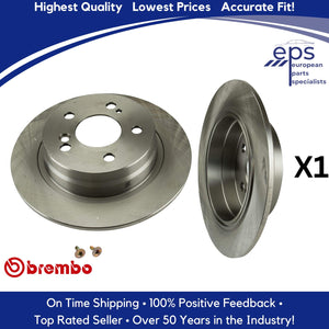 Mercedes L or R Rear Brake Disc Rotors Select 1990-95 SL Brembo 129 423 00 12