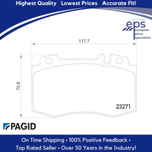 Load image into Gallery viewer, 2003-06 Mercedes S430 S500 SL500 Front Brake Pad Set Pagid OEM 003 420 89 20
