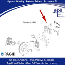 Load image into Gallery viewer, 2003-06 Mercedes S430 S500 SL500 Front Brake Pad Set Pagid OEM 003 420 89 20
