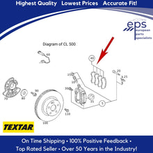 Load image into Gallery viewer, 2003-06 Mercedes S430 S500 SL500 Front Brake Pad Set OEM Textar 003 420 89 20
