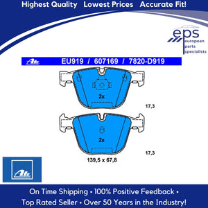 2002-14 BMW Alpina B7 X5 X6 5 6 7 Rear Brake Pad Set Ate Premium 34 21 6 768 471