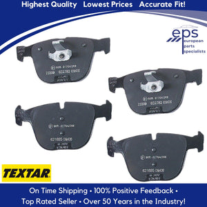 2002-14 BMW Alpina B7 X5 X6 5 6 7 Rear Brake Pad Set Textar 34 21 6 768 471