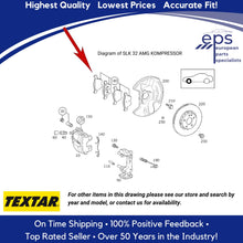 Load image into Gallery viewer, 1998-04 Mercedes C CLK E SLK AMG Front Brake Pad Set Textar 003 420 21 20 41
