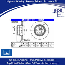 Load image into Gallery viewer, 2002-06 BMW X5 Rear Brake Disc Rotor German Ate Coated Germany 34 21 6 756 849

