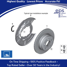 Load image into Gallery viewer, 2002-06 BMW X5 Rear Brake Disc Rotor German Ate Coated Germany 34 21 6 756 849
