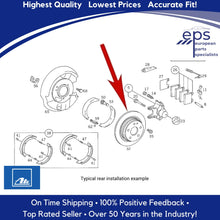 Load image into Gallery viewer, Rear Brake Disc Rotor Select 1990-95 Mercedes SL Ate Coated 129 423 00 12
