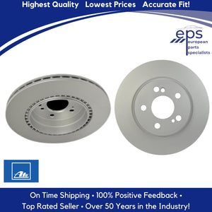 1993-02 Mercedes W129 SL L & R Rear Brake Disc Rotors Ate Coated 129 423 03 12