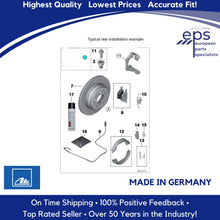 Load image into Gallery viewer, 2 X Rear Brake Disc Rotors 2003-08 BMW Z4 Premium German Ate 34 21 6 794 303

