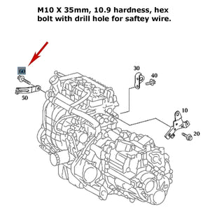 1998-23 Mercedes Shock Engine Transmission Radiator Suspension Belt Safety Bolt