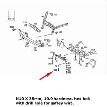 Load image into Gallery viewer, 1998-23 Mercedes Shock Engine Transmission Radiator Suspension Belt Safety Bolt
