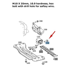 Load image into Gallery viewer, Shock Engine Transmission Radiator Suspension Belt Safety Bolt 1998-23 Mercedes
