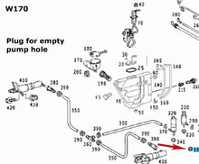 Load image into Gallery viewer, 1996-13 Mercedes Windshield Washer Reservoir Large Pump Block Off Plug 19mm
