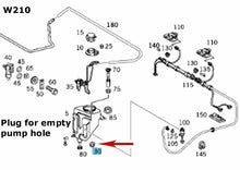 Load image into Gallery viewer, 1996-13 Mercedes Windshield Washer Reservoir Large Pump Block Off Plug 19mm
