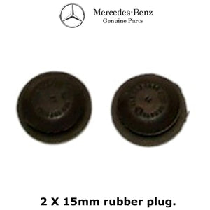 2008-19 Mercedes Washer Fluid Reservoir Tank Lid 2 Rubber Plug Kit W/O Heater