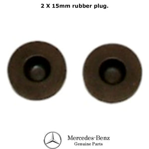 2008-19 Mercedes Washer Fluid Reservoir Tank Lid 2 Rubber Plug Kit W/O Heater