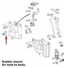 Load image into Gallery viewer, 2001-23 Mercedes Washer Fluid Reservoir Rubber Mounting Grommet 203 869 01 98
