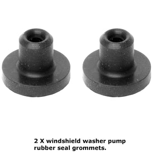 1977-19 Mercedes Genuine Windshield Washer Fluid Tank Pump Rubber Seal Grommets