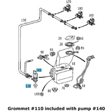 Load image into Gallery viewer, 1997-21 Mercedes Windshield Washer Fluid Pump &amp; Seal Front or Rear 221 869 01 21
