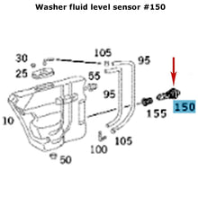 Load image into Gallery viewer, 1998-12 Mercedes Benz Windshield Washer Fluid Reservoir Level Sensor OEM Hella
