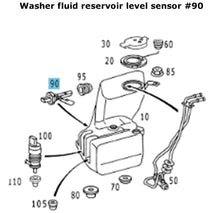 Load image into Gallery viewer, 1998-12 Mercedes Benz Windshield Washer Fluid Reservoir Level Sensor OEM Hella
