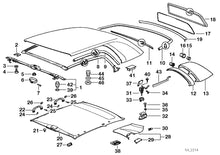 Load image into Gallery viewer, 1993-99 BMW E36 318 323 325 328 M3 Convertible Right Inside Flap 54 21 8 153 226
