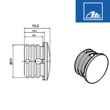 Load image into Gallery viewer, 4 X OEM Ate Rear Brake Caliper Guide Pin Dust Cap 2004-21 Mercedes 000 420 00 76
