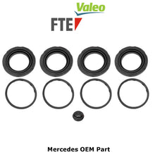 Load image into Gallery viewer, 1990-02 Mercedes 4 Piston Front Caliper Seal Repair Kit OEM Valeo 000 421 71 86
