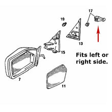 Load image into Gallery viewer, 1971-91 Mercedes Left or Right Outside Rear View Mirror Adjustment Handle OE MB
