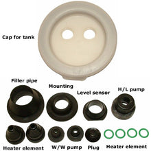 Load image into Gallery viewer, 01-09 Mercedes C CLK Washer Fluid Reservoir Complete Lid Rubber Seal Grommet Kit
