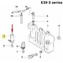 Load image into Gallery viewer, 96-15 BMW 1 3 5 6 7 X Z M Headlight Washer Pump 67 12 8 377 430 OEM Continental
