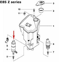 Load image into Gallery viewer, 96-15 BMW 1 3 5 6 7 X Z M Headlight Washer Pump 67 12 8 377 430 OEM Continental
